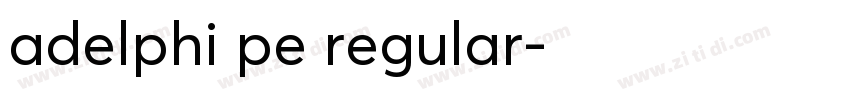 adelphi pe regular字体转换